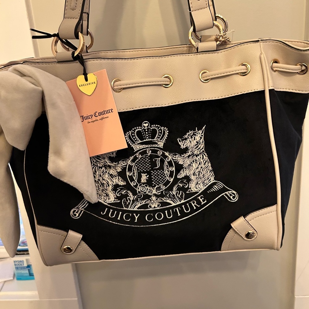 Juicy Couture Black Scottie Daydreamer Women's Bag
